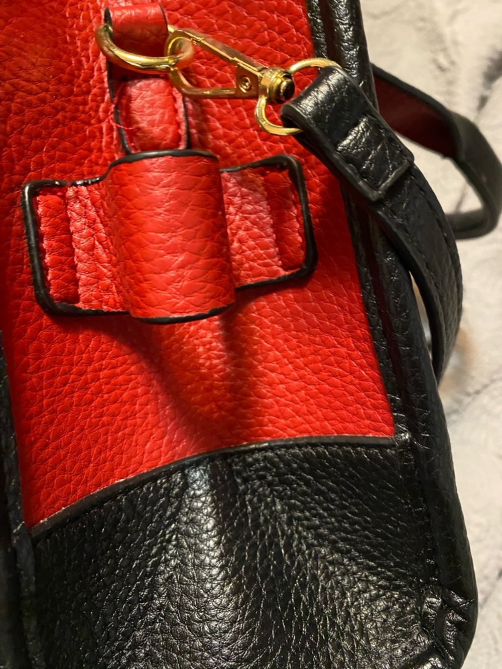 Red and Black 'The Tote Bag' Tote - Picture 4 of 6